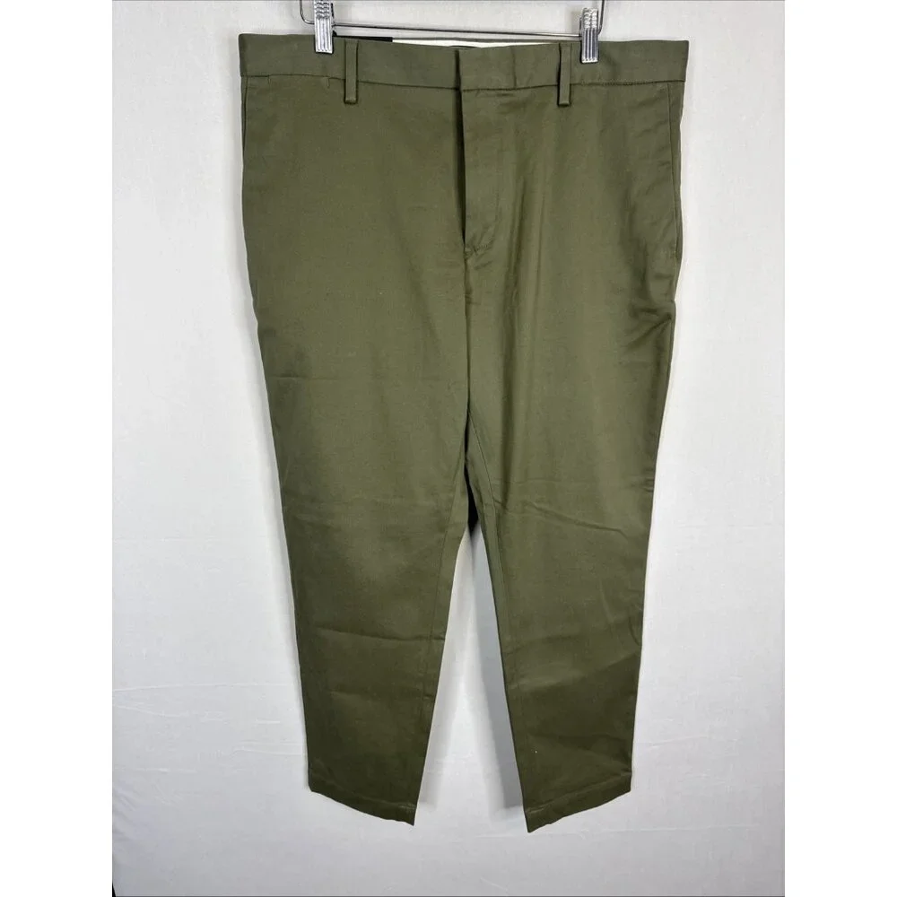 NWT Banana Republic Rapid Movement‎ Chino 35x30 Mason Athletic Tapered Olive